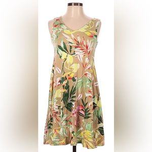 Style & Co Tropical Print Dress Large